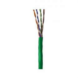 966956-16-05 Coleman Cable 24 AWG 4 Pair Unshielded Twisted Pairs (UTP) Solid Bare Copper CMP Cat5e Plenum Network Cable - 1000' Pull Box - Green