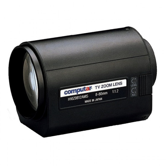 H10Z0812AMS Computar 1/2" C-Mount 8-80mm Motorized Zoom F/1.2 Video Auto Iris Lens H10Z0812AMS Computar 1/2" C-Mount 8-80mm Motorized Zoom F/1.2 Video Auto Iris Lens