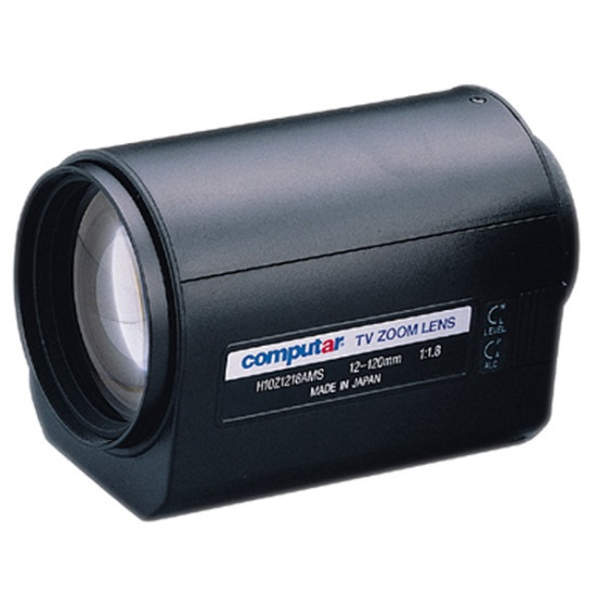 H10Z1218AMS Computar 1/2" C-Mount 12-120mm Motorized Zoom F/1.8 Video Auto Iris Lens H10Z1218AMS Computar 1/2" C-Mount 12-120mm Motorized Zoom F/1.8 Video Auto Iris Lens