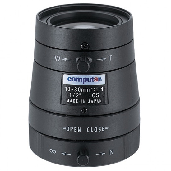 H3Z1014CS Computar CS-Mount 10-30mm Vari-focal F/1.4 Manual Iris Lens