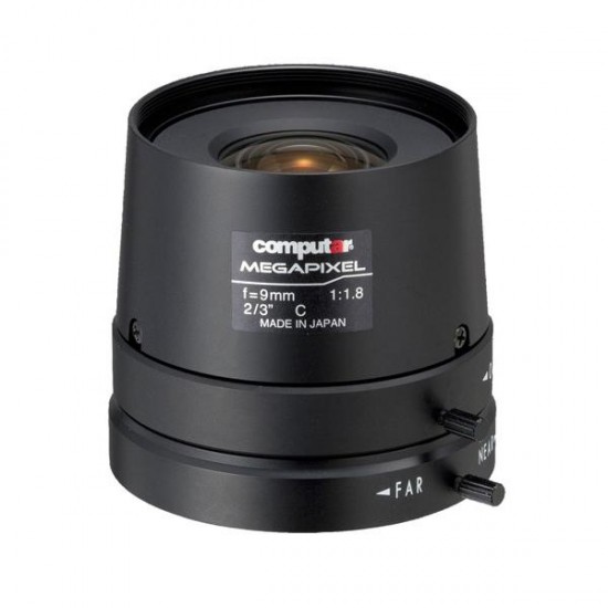 M0918FIC-MP Computar 2/3" C-Mount 9mm F/1.8 5 Megapixel Manual Iris Lens M0918FIC-MP Computar 2/3" C-Mount 9mm F/1.8 5 Megapixel Manual Iris Lens
