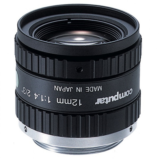 M1214-MP2 Computar 2/3" C-Mount 12mm F/1.4 1.5 Mega-Pixel Locking Iris Lens M1214-MP2 Computar 2/3" C-Mount 12mm F/1.4 1.5 Mega-Pixel Locking Iris Lens