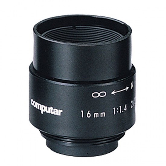 M1614 Computar C-Mount 16mm F/1.4 Monofocal Manual Iris Lens M1614 Computar C-Mount 16mm F/1.4 Monofocal Manual Iris Lens
