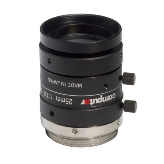 M2518-MPW2 Computar 2/3" C-Mount 25mm F/1.8 5 Mega-Pixel Ultra Low Distortion Manual Iris Lens M2518-MPW2 Computar 2/3" C-Mount 25mm F/1.8 5 Mega-Pixel Ultra Low Distortion Manual Iris Lens