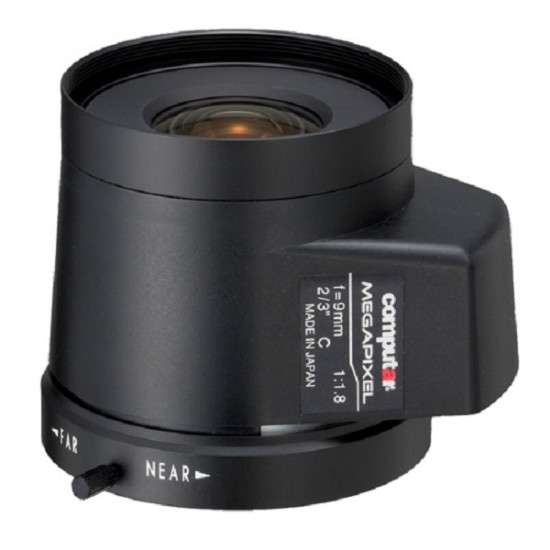MG0918KC-MP Computar 2/3" C-Mount 9mm F/1.8 5 Megapixel P-Iris Lens MG0918KC-MP Computar 2/3" C-Mount 9mm F/1.8 5 Megapixel P-Iris Lens