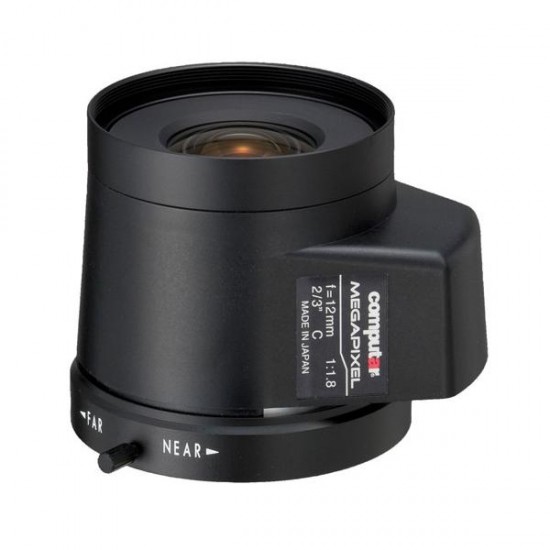 MG1218FC-MP Computar 2/3" C-Mount 12mm F/1.8 5 Megapixel DC Auto-Iris Lens MG1218FC-MP Computar 2/3" C-Mount 12mm F/1.8 5 Megapixel DC Auto-Iris Lens