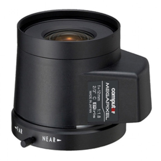 MG1218KC-MP Computar 2/3" C-Mount 12mm F/1.8 5 Megapixel P-Iris Lens MG1218KC-MP Computar 2/3" C-Mount 12mm F/1.8 5 Megapixel P-Iris Lens