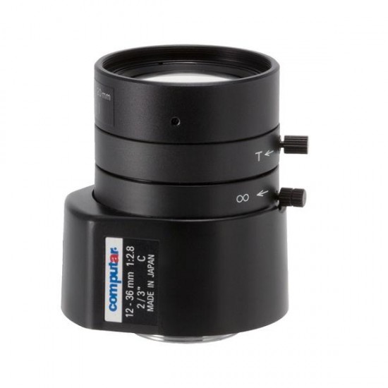 MG3Z1228FC-MP Computar C-Mount 12-36mm 1.3 Mega-Pixel Varifocal DC Auto Iris Lens