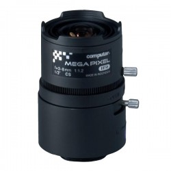 T3Z0312CS-MPIR Computar CS-Mount 3-8mm Vari-focal F/1.2 3 Mega-Pixel IR-corrected Manual Iris Lens