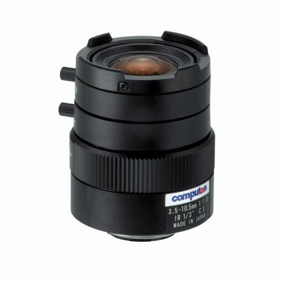 T3Z3510CS-IR Computar CS-Mount 3.5-10.5mm Vari-focal F/1.0 IR-corrected Manual Iris Lens