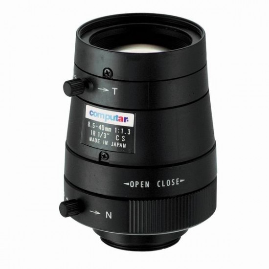 T5Z8513CS-IR Computar CS-Mount 8.5-40mm Vari-focal F/1.3 IR-corrected Manual Iris Lens