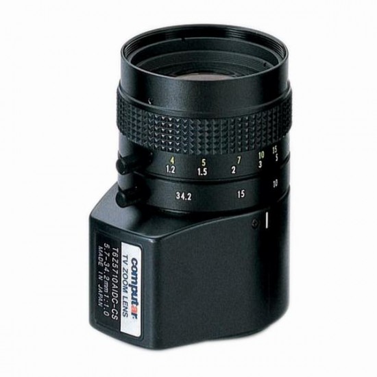T6Z5710AIDC Computar 1/3" CS-Mount 5.7-34.2mm F/1.0 DC Auto Iris Manual Zoom Lens