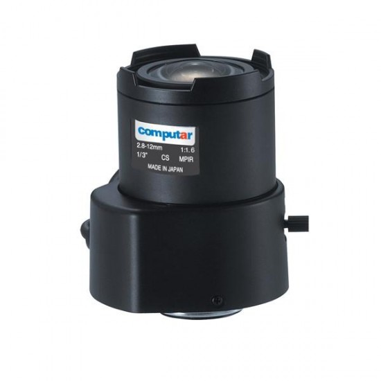 TG4Z2816FCS-MPIR Computar CS-Mount 2.8-12mm Vari-focal F/1.6 1.3 Mega-Pixel IR-corrected DC Auto Iris Lens