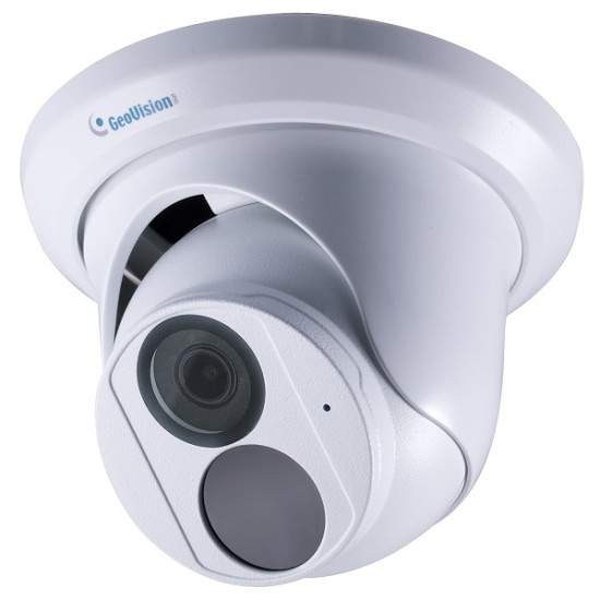 GV-EBD2704 Geovision 2.8mm 30FPS @ 2MP Outdoor IR Day/Night WDR Eyeball IP Security Camera 12VDC/PoE