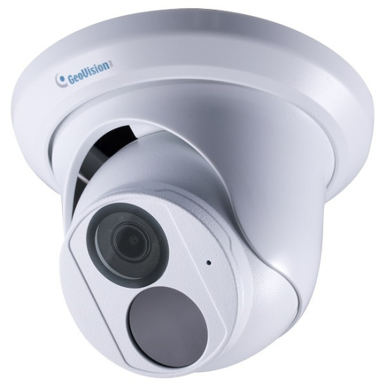 GV-EBD4704 Geovision 2.8mm 30FPS @ 4MP Outdoor IR Day/Night WDR Eyeball IP Security Camera 12VDC/PoE