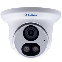 GV-EBFC5800 Geovision 2.8mm 30FPS @ 5MP Full Color Outdoor Warm LED Day/Night WDR Eyeball IP Security Camera 12VDC/PoE