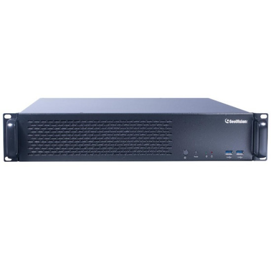UVS-AI920-002 Geovision UVS AI Guard NVR HotSwap System 20-Bay NVR Intel i9 Processor 16GB RAM 256GB SSD 2 Camera Maximum with GV-AI Guard Analytics Software - No HDD