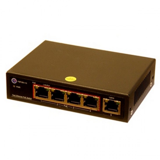 PoE Switch 4-Port Gigabit +1-Port Uplink