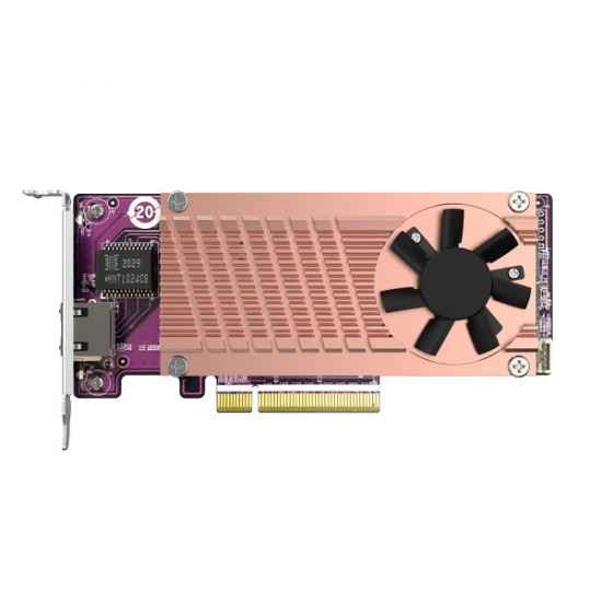 QM2-2P10G1TB QNAP 2 x PCIe Gen3 NVMe SSD & 1 x 10GbE Port Expansion Card to Enhance Performance