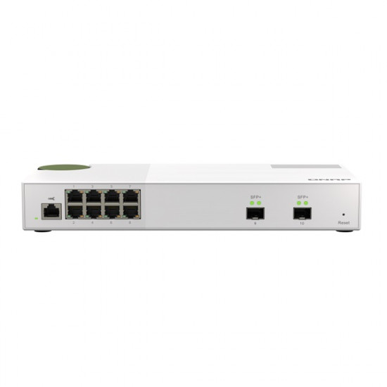 QSW-M2108-2S QNAP 8 x 2.5GbE Ports + 2 x 10GbE SFP Ports Layer 2 Web Managed Switch for SMB Network Deployment
