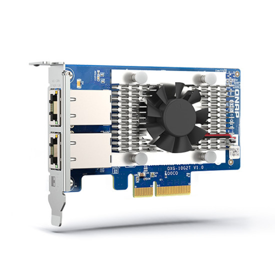 QXG-10G2T QNAP Dual-port 5-speed 10GbE (RJ45) Network Expansion Card