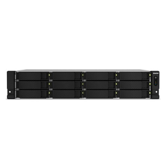 TS-1264U-RP-8G-US QNAP 12-Bay Rackmount NAS/iSCSI/IP-SAN 2.9GHz Intel Celeron N5095 4-core 8GB - No HDD