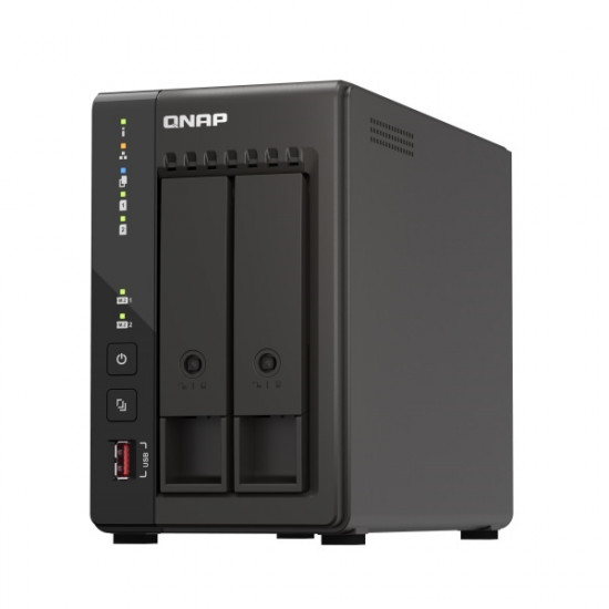 TS-253E-8G-US QNAP 2-Bay Desktop NAS 2.6 GHz Intel Celeron J6412 4-core/4-thread 8GB RAM - No HDD