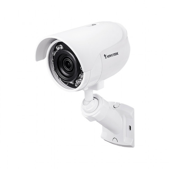 IB8360-W Vivotek 3.6mm 30FPS @ 1920 x 1080 Outdoor IR Day/Night WDR Bullet IP Security Camera Built-in WiFi 12VDC
